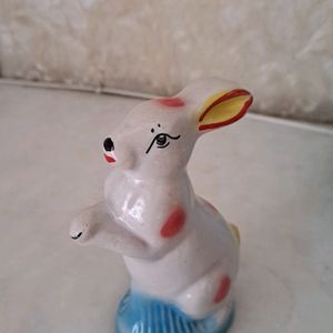 Cute Rabbit Ceramic Doll