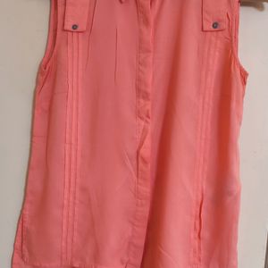 Vero Moda Coral  Sleevless Top