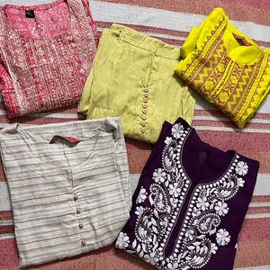 Combo Set Of 5 Kurta