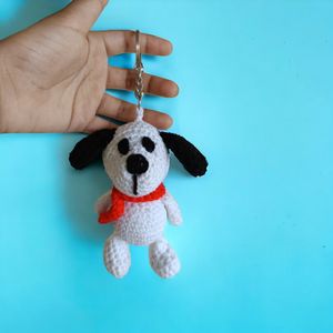 Dog keychain | Handmade With Crochet