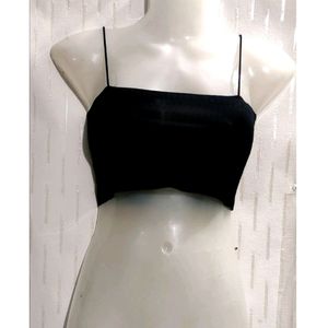 Black Crop Top For women's