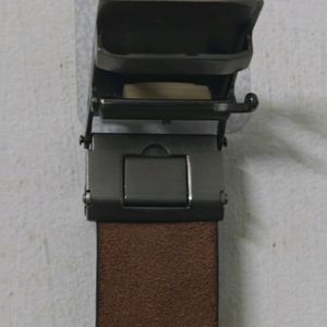 Imported (100% LEATHER) Buckle Belt Burgundy Color