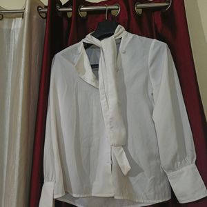 AJIO Premium White Shirt Top