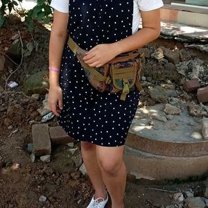 Polka Dot Pinafore Dress