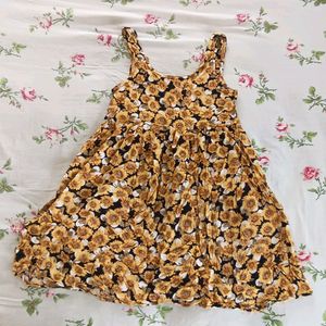 Sunflower Printed Fit And Flare Dress