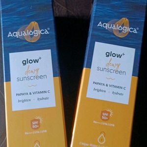 Aqualogica Glow+ Dwey Sunscreen