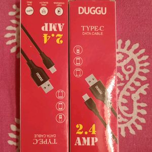 DUGGU Type C, Cable Combo Of 2 Pic