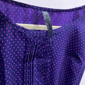 Pretty Purple Polka Dot Dress