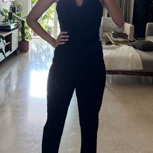 Black Topshop Lace Jumpsuit