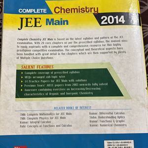 McGraw Chemistry JEE Main