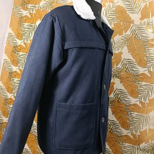 Women Warm Jacket Navy Blue