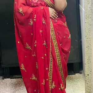 Heavy Saree With Blouse-1