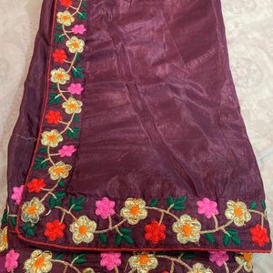 Embroidery Boder Work Saari