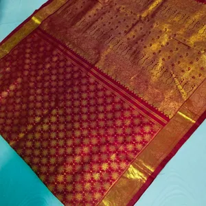 Pure  kanchipattu KDM Zaree Saree