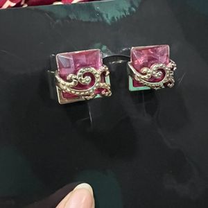 Purple Stud Earrings