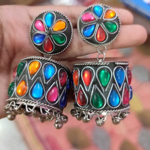 Multicolour Jhumka