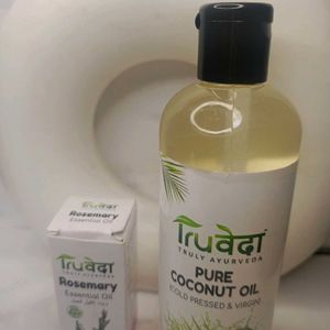 Set Of 2 Oil Coconut And Rosemary