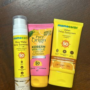 3 Sunscreens