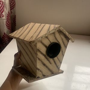 Wooden House Piggy Bank