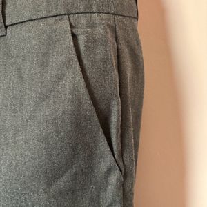 Formal Grey Straight Trousers