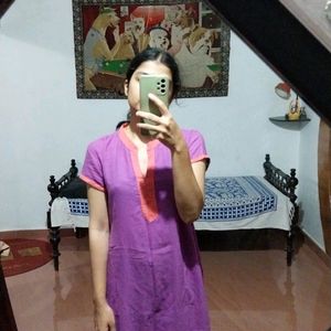 A Casual Lavender Kurti