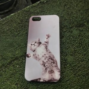 Iphone SE  cat printed cover