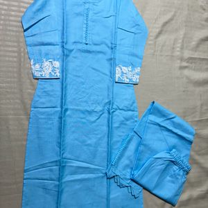 Suit Of Blue Kurti