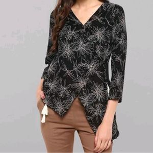 Janasya Floral Print Top For Women's