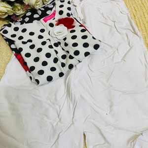 2 Pec Plazo Top Dress For Baby Girls