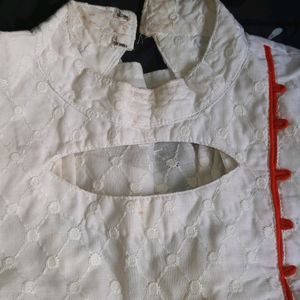 White Chikankari Kurta