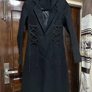 Koovs Black Coat