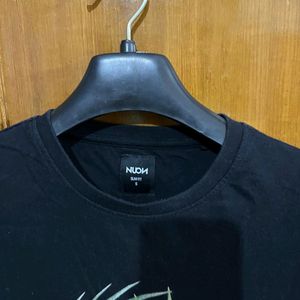 NUON( WESTSIDE) BLACK SLIM FIT TSHIRT