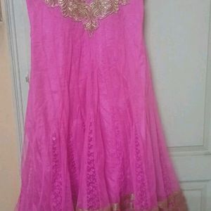 Ethnic Gown With Embroidery For Kids Girls