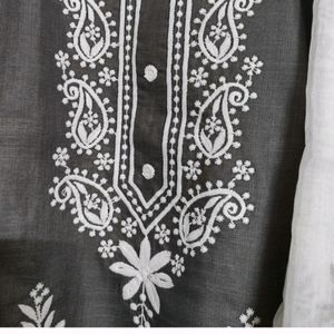 Cotton Kurta Set With Dupatta