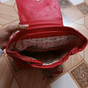 Red Bagpack For Women