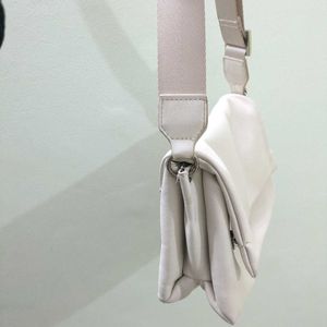 Mango White Sling Bag