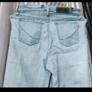 blue High Waist Jeans