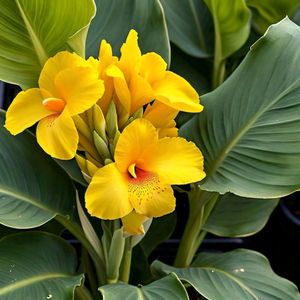 Canna Yellow King Humbert Seeds! 👑 💛