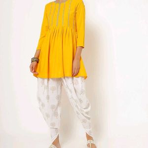 Shrot Kurta With Dhoti  Set