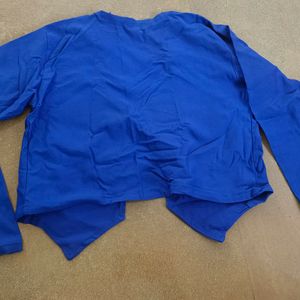 Blue Crop Jacket. Very Beautiful No Flaw