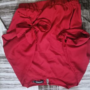 Red Blouson Top