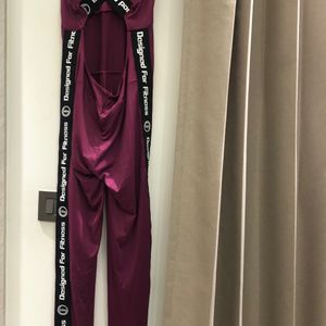 Backless Jumpsuit Purple