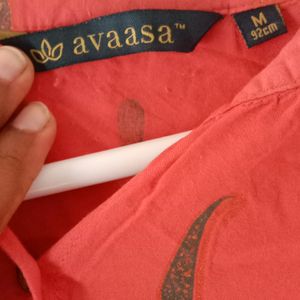 Avasa Brand Golden Button Kurti ⭐🧚