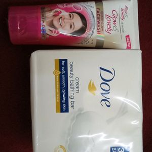 Dove Combo Soap And Glow & Lovely