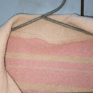 Y2k Pink Stripe Collar Top