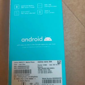 Realme Narzo 30A Phone (Working)