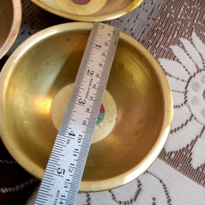 3 Brass Bowls