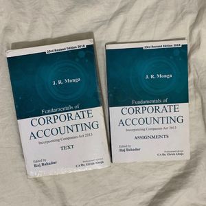 Corporate Accounting JR Monga Book