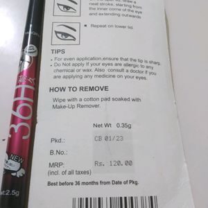 Buy 1 Get One Free (Kajal+eyeliner)