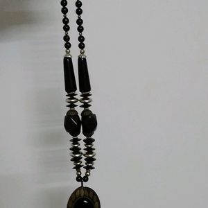 Black & Gold Beaded Brass Jewellery